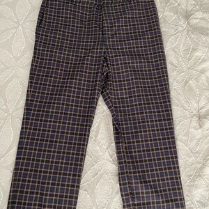 Men's Plaid Pants - Black and Brown
